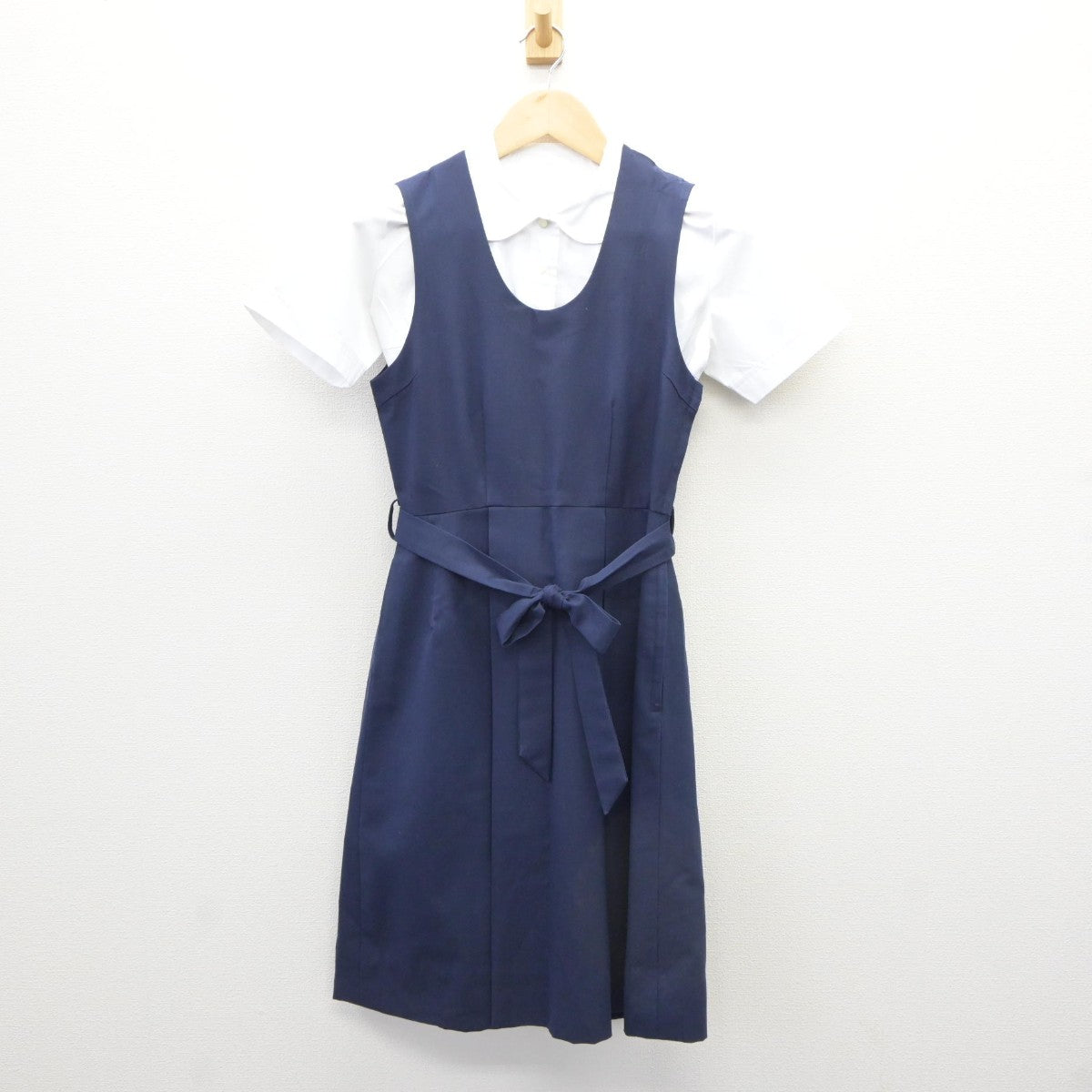 【中古】東京都 桜蔭学園 桜蔭中学校・高等学校 女子制服 3点（シャツ・ジャンパースカート）sf035314