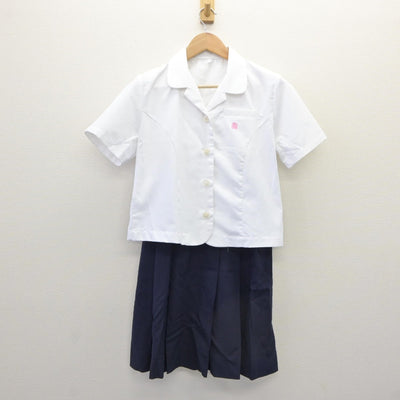 【中古】奈良県 桜井高等学校 女子制服 3点（シャツ・スカート）sf035321