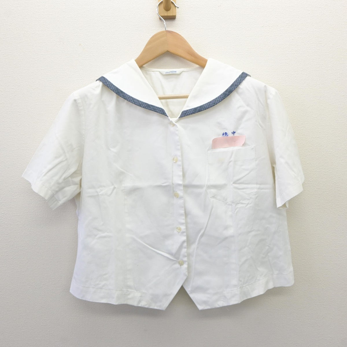 【中古】宮崎県 檍中学校 女子制服 2点（セーラー服・スカート）sf035334