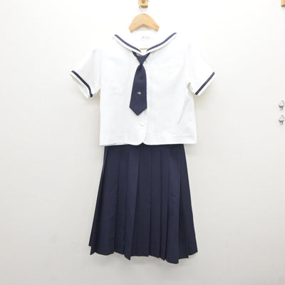 【中古】東京都 東京家政大学附属女子高等学校 女子制服 4点（セーラー服・スカート）sf035348