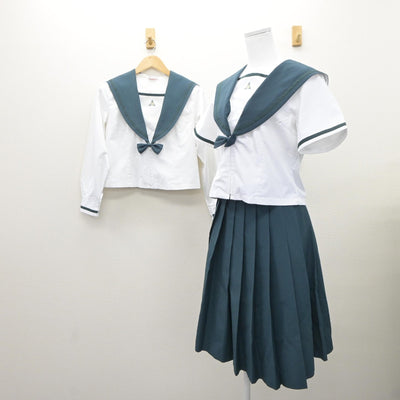 【中古】千葉県 成田国際高等学校 女子制服 5点（セーラー服・スカート）sf035354