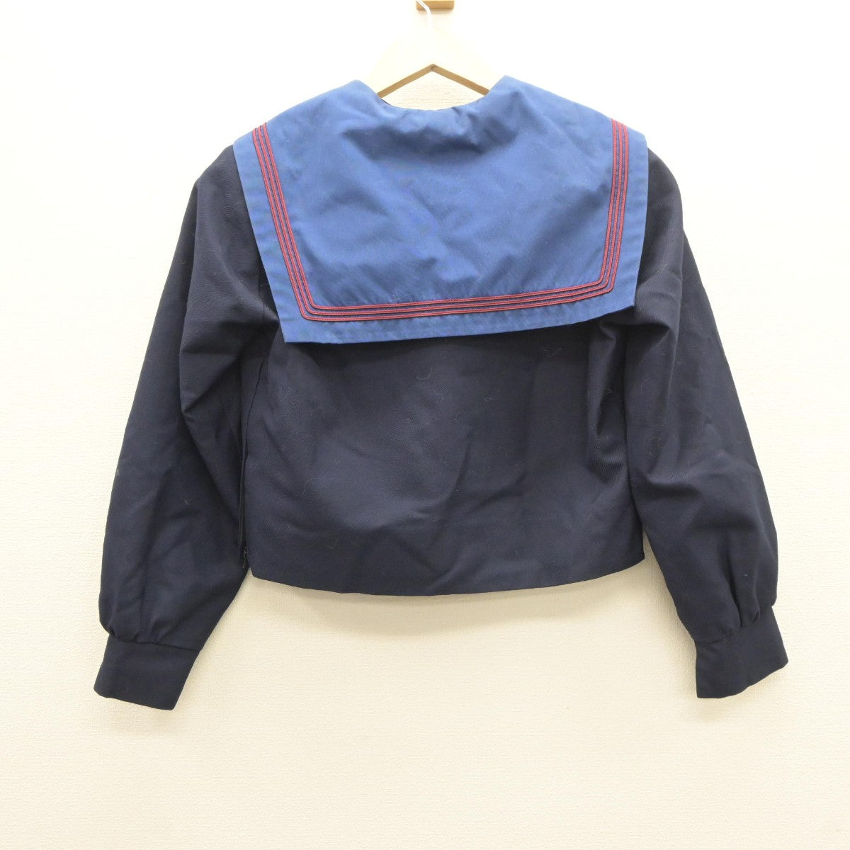 【中古】大阪府 平田中学校 女子制服 2点（セーラー服）sf035359