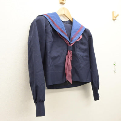 【中古】大阪府 平田中学校 女子制服 2点（セーラー服）sf035359