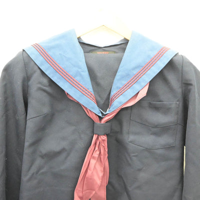 【中古】大阪府 平田中学校 女子制服 2点（セーラー服）sf035359