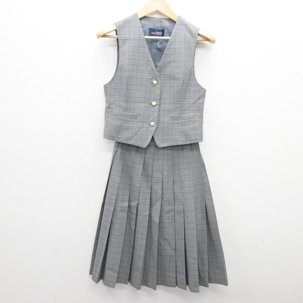 【中古】北海道 北海道石狩翔陽高等学校 女子制服 4点（ブレザー・ベスト・スカート）sf035361