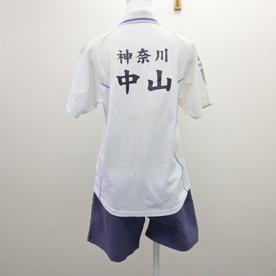 【中古】神奈川県 中山中学校/ソフトテニス部ユニフォーム 女子制服 2点（部活ユニフォーム 上・部活ユニフォーム 下）sf035363