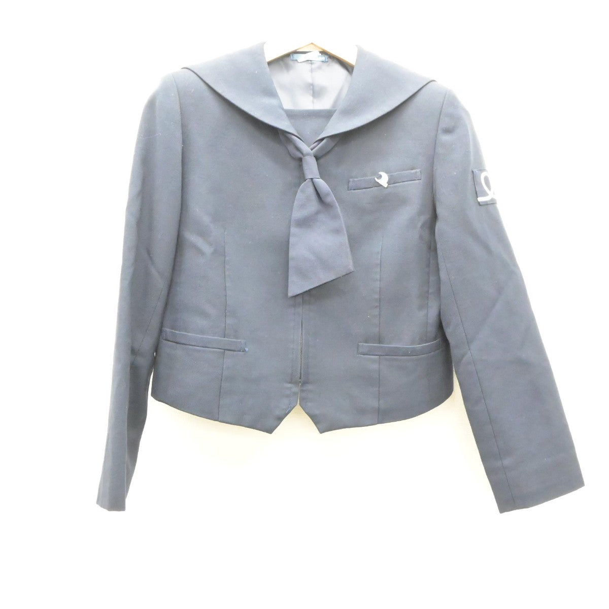 【中古】群馬県 伊勢崎清明高等学校 女子制服 4点（セーラー服・スカート）sf035371