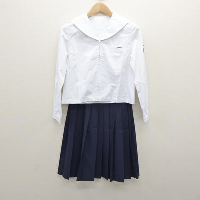 【中古】群馬県 伊勢崎清明高等学校 女子制服 3点（セーラー服・スカート）sf035372