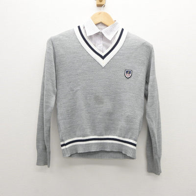 【中古】愛知県 愛知総合工科高等学校 女子制服 2点（シャツ・ニット）sf035374