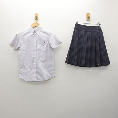 【中古】愛知県 愛知総合工科高等学校 女子制服 2点（シャツ・スカート）sf035375