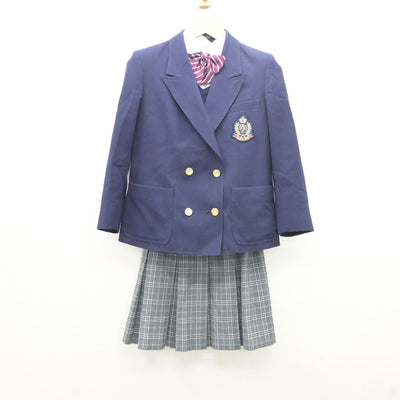 【中古】東京都 立川女子高等学校 女子制服 5点（ブレザー・シャツ・ニット・スカート）sf035377