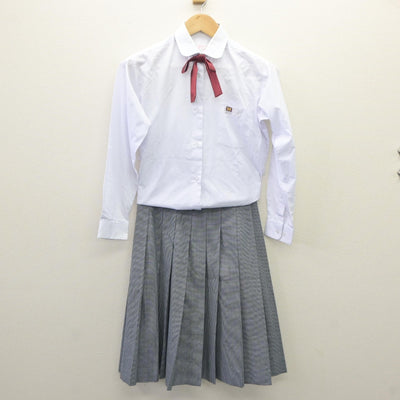 【中古】栃木県 宇都宮市立陽東中学校 女子制服 5点（ブレザー・ベスト・シャツ・スカート）sf035396