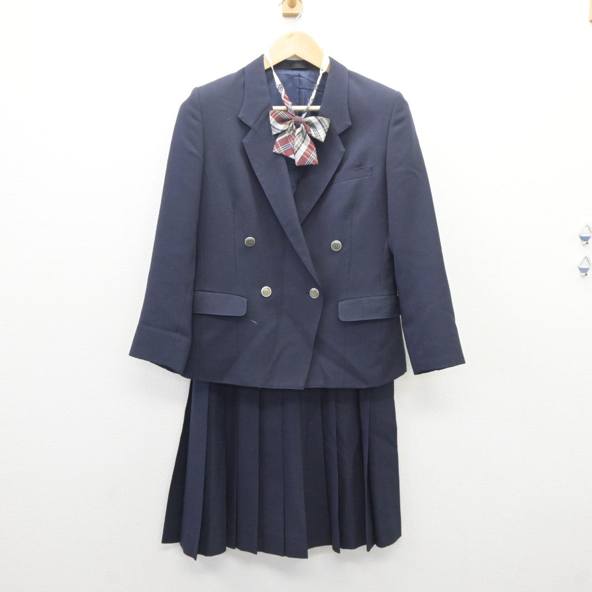 【中古】埼玉県 川口高等学校 女子制服 4点（ブレザー・ニット・スカート）sf035400