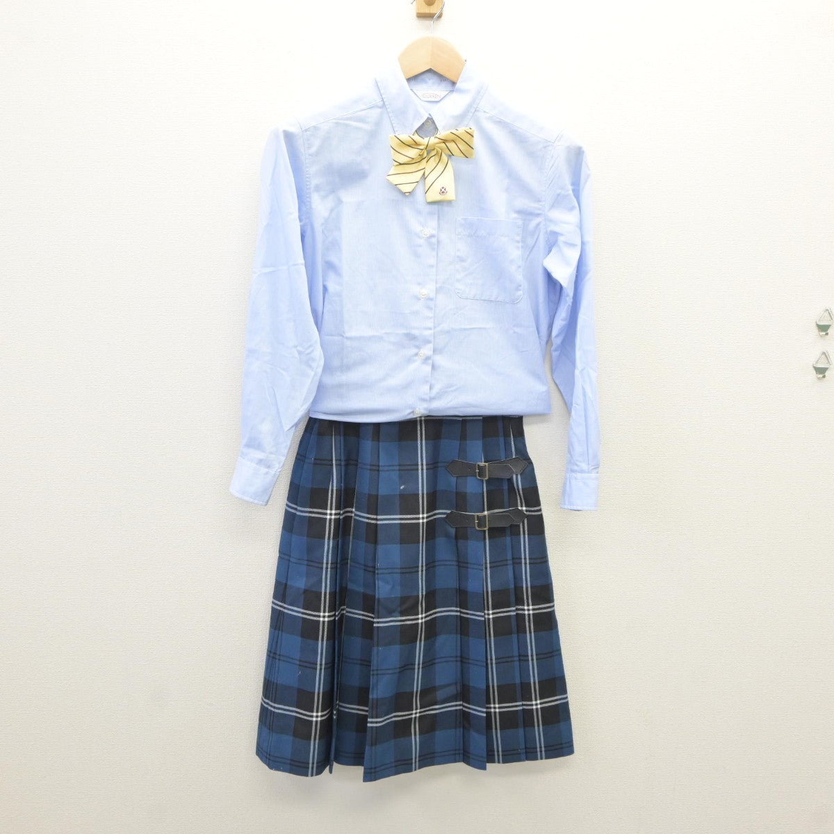 【中古】大阪府 桃山学院高等学校 女子制服 6点（ブレザー・シャツ・スカート）sf035413