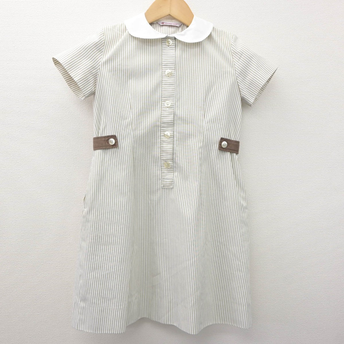 【中古】京都府 ノートルダム学院小学校 女子制服 2点（ワンピース・ワンピース）sf035420