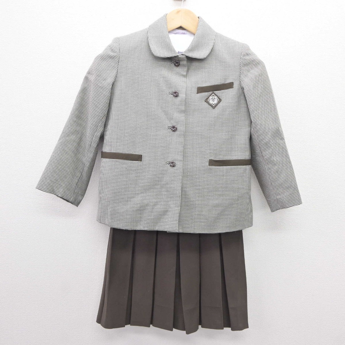 【中古】京都府 ノートルダム学院小学校 女子制服 4点（ブレザー・ベスト・シャツ・スカート）sf035425