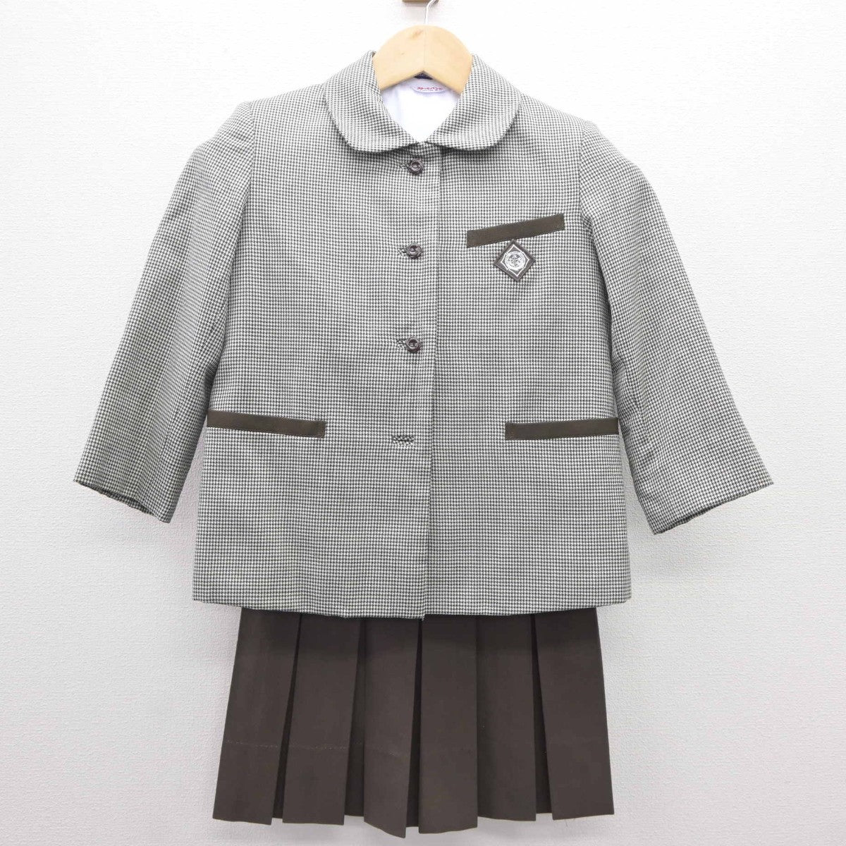 【中古】京都府 ノートルダム学院小学校 女子制服 3点（ブレザー・シャツ・スカート）sf035429