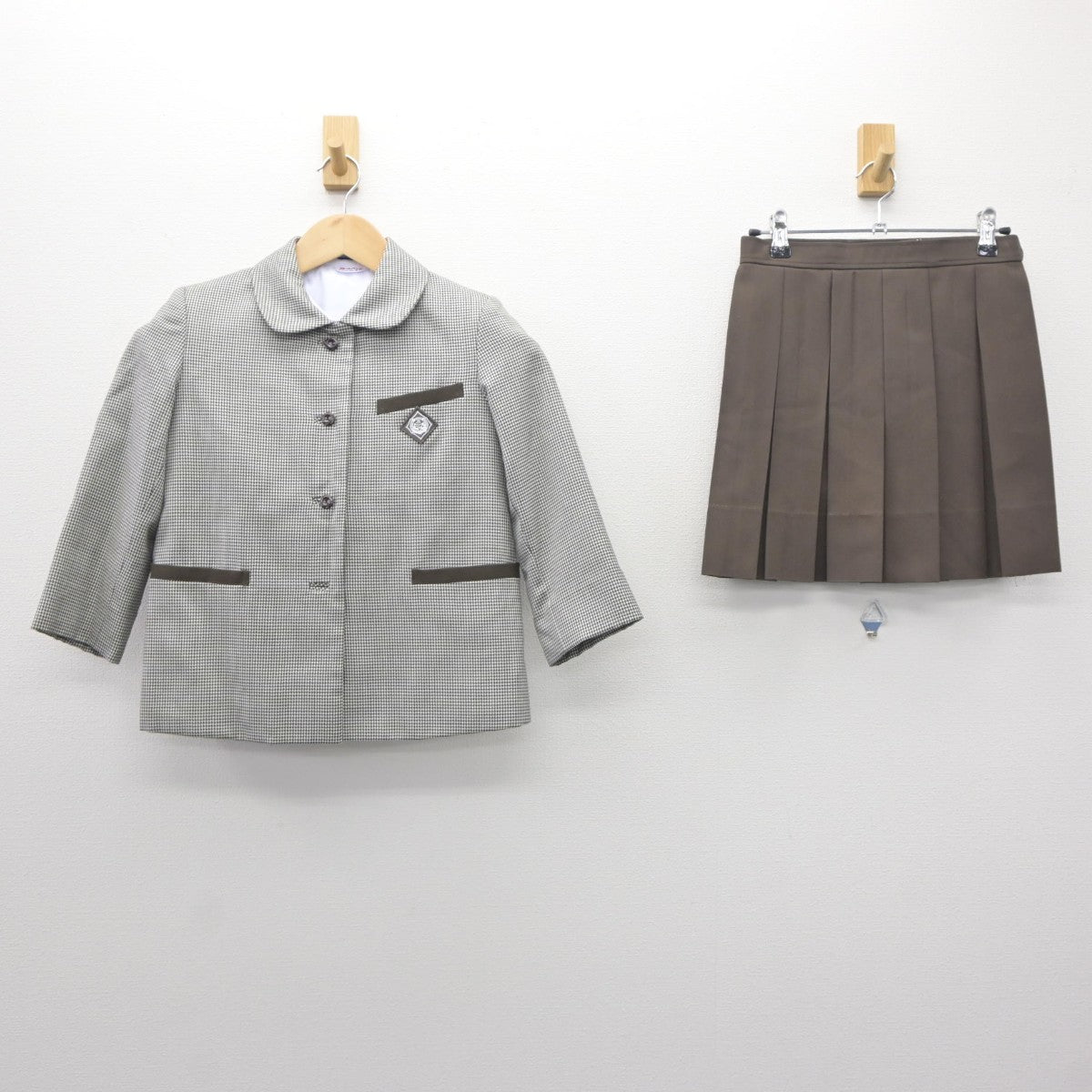 【中古】京都府 ノートルダム学院小学校 女子制服 3点（ブレザー・シャツ・スカート）sf035429