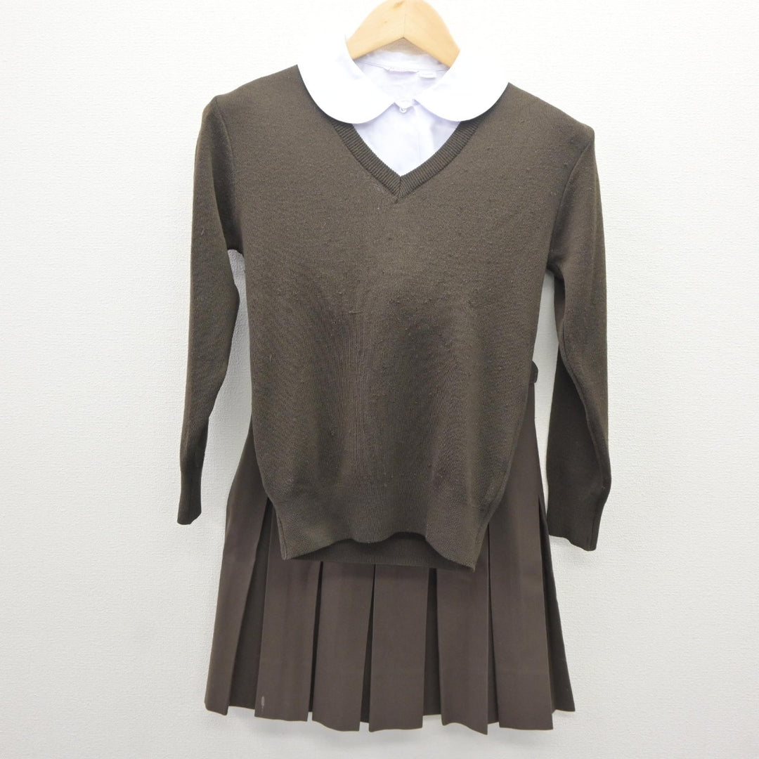 中古】京都府 ノートルダム学院小学校 女子制服 3点（ニット・シャツ・スカート）sf035430 | 中古制服通販パレイド