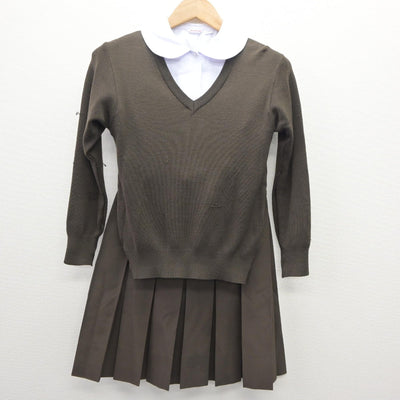 【中古】京都府 ノートルダム学院小学校 女子制服 4点（ブレザー・ニット・シャツ・スカート）sf035433