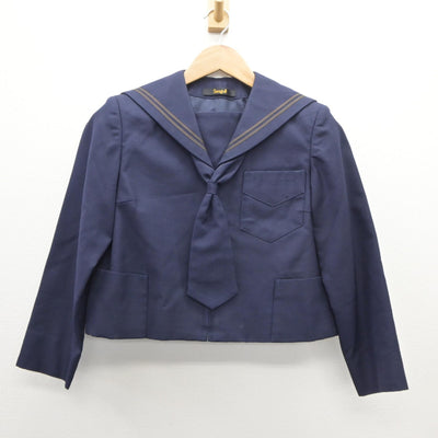 【中古】宮城県 矢本第一中学校 女子制服 3点（セーラー服・スカート）sf035443