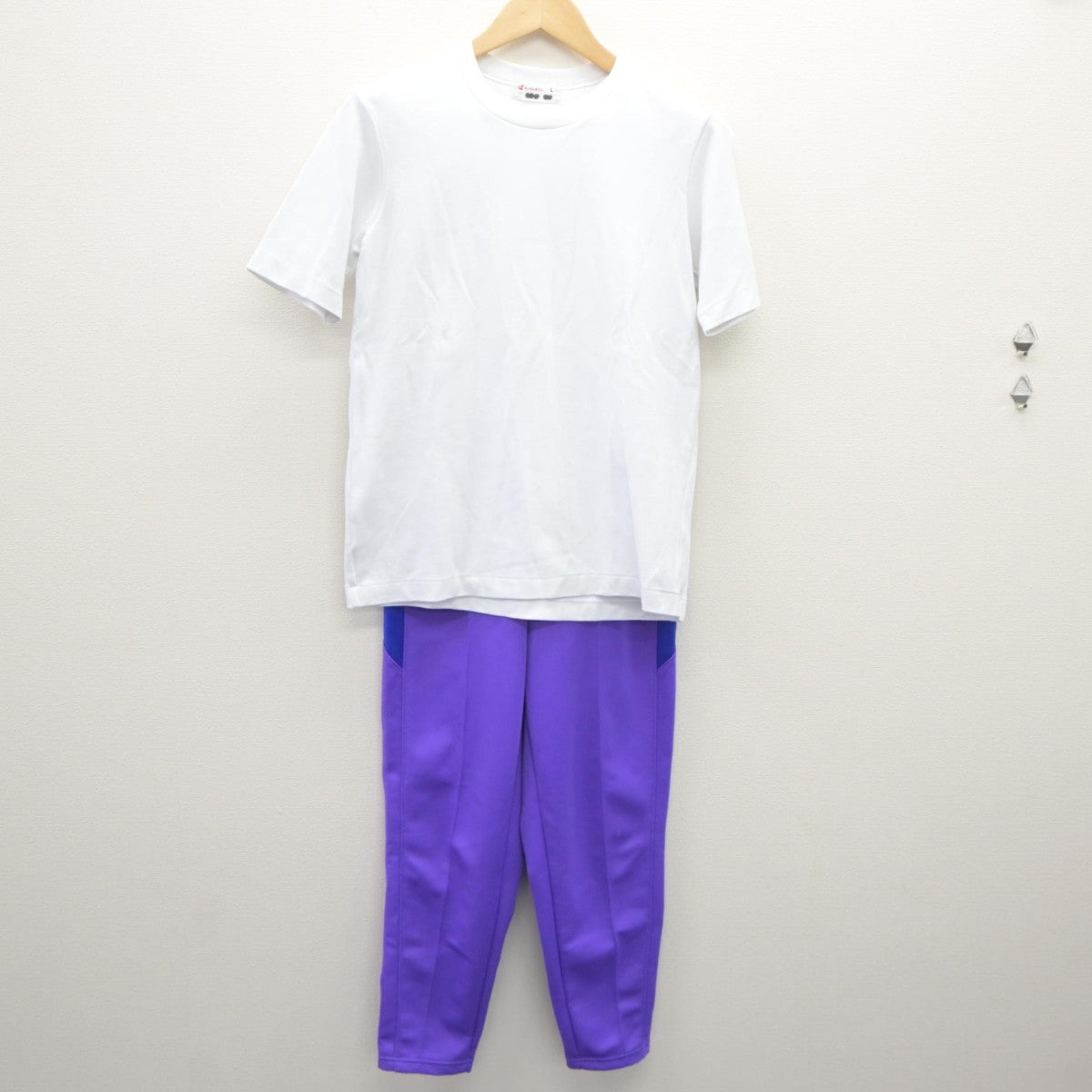 【中古】宮城県 みどり台中学校 女子制服 3点（体操服 上・ジャージ 下）sf035461