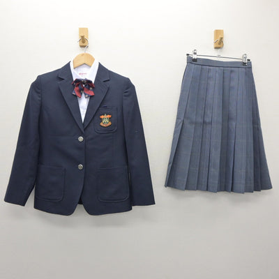 【中古】北海道 もみじ台南中学校 女子制服 4点（ブレザー・シャツ・スカート）sf035464