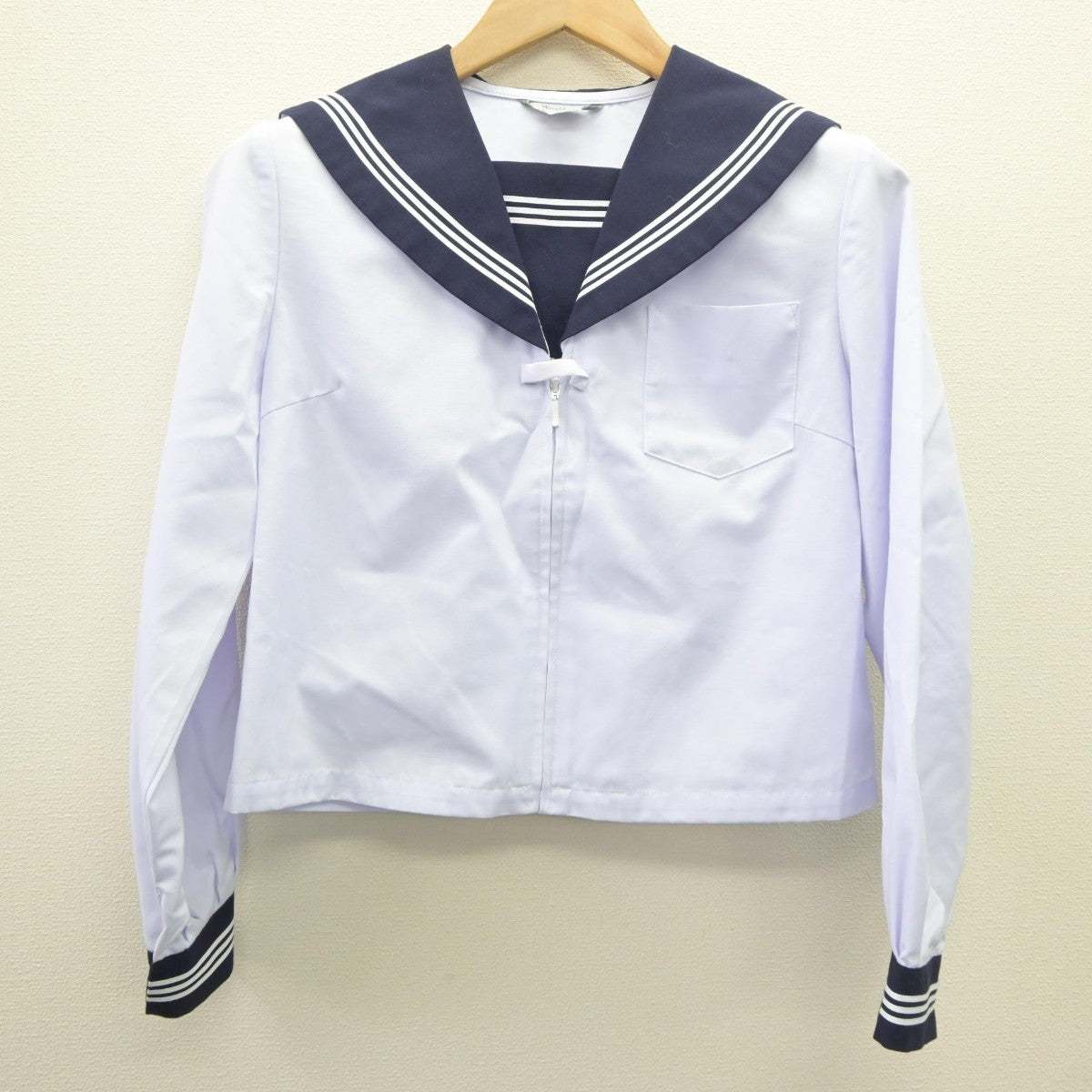 【中古】富山県 氷見市立西条中学校 女子制服 2点（セーラー服・スカート）sf035476