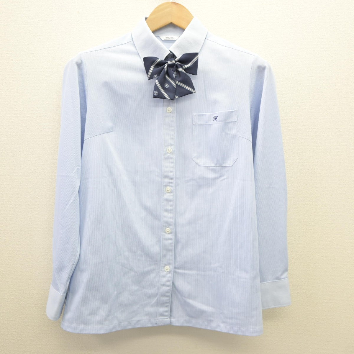 【中古】富山県 氷見高等学校 女子制服 5点（ブレザー・ニット・シャツ・スカート）sf035478