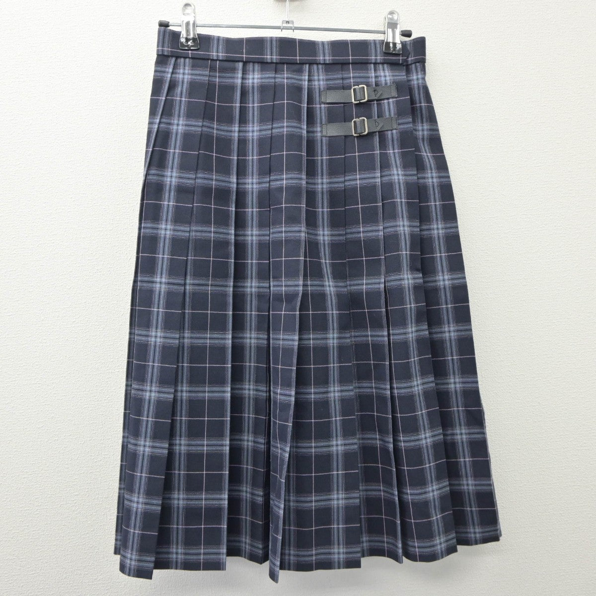 【中古】富山県 氷見高等学校 女子制服 3点（ニットベスト・シャツ・スカート）sf035481