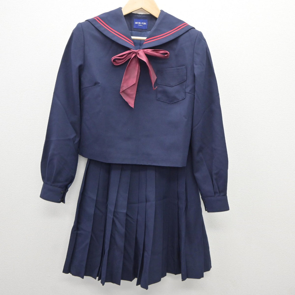 中古】徳島県 鴨島第一中学校 女子制服 3点（セーラー服・スカート）sf035486 | 中古制服通販パレイド