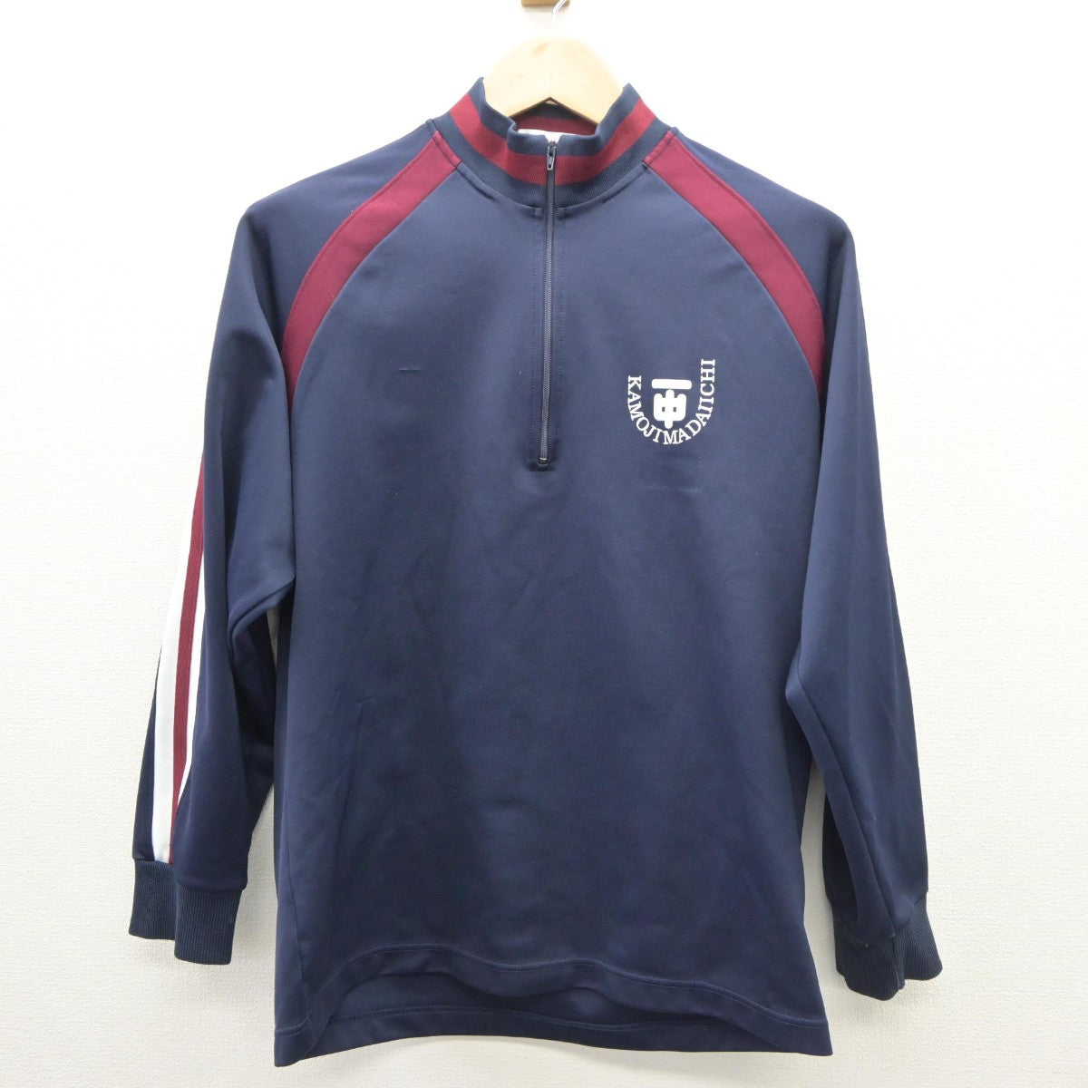 【中古】徳島県 鴨島第一中学校 女子制服 3点（ジャージ 上・ジャージ 下・体操服 下）sf035487