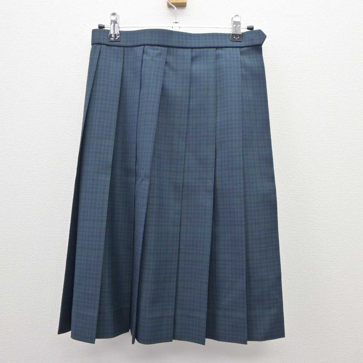 【中古】福島県 若松商業高等学校 女子制服 4点（ブレザー・シャツ・スカート）sf035490