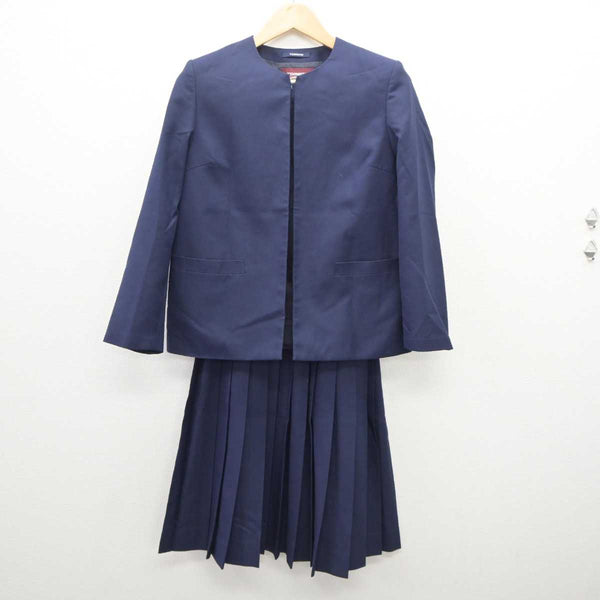 AT397 (中古) 女子学生服 5点セット /160A/W72/ブレザー/ベスト