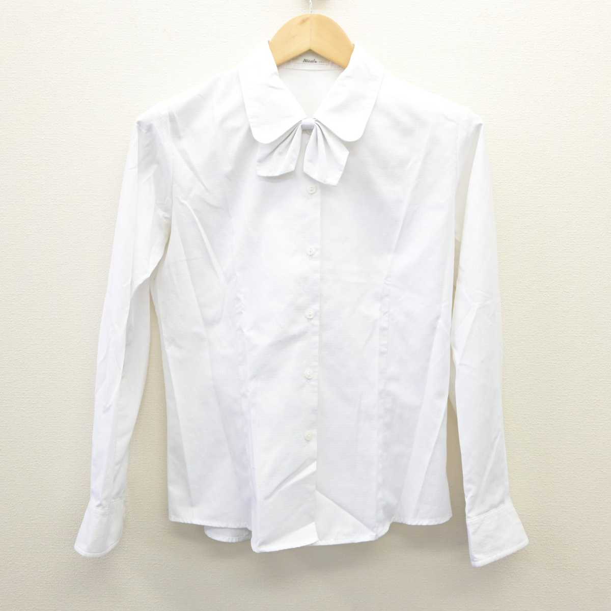 【中古】 事務服 女子制服 4点（ベスト・シャツ・スカート）sf035507