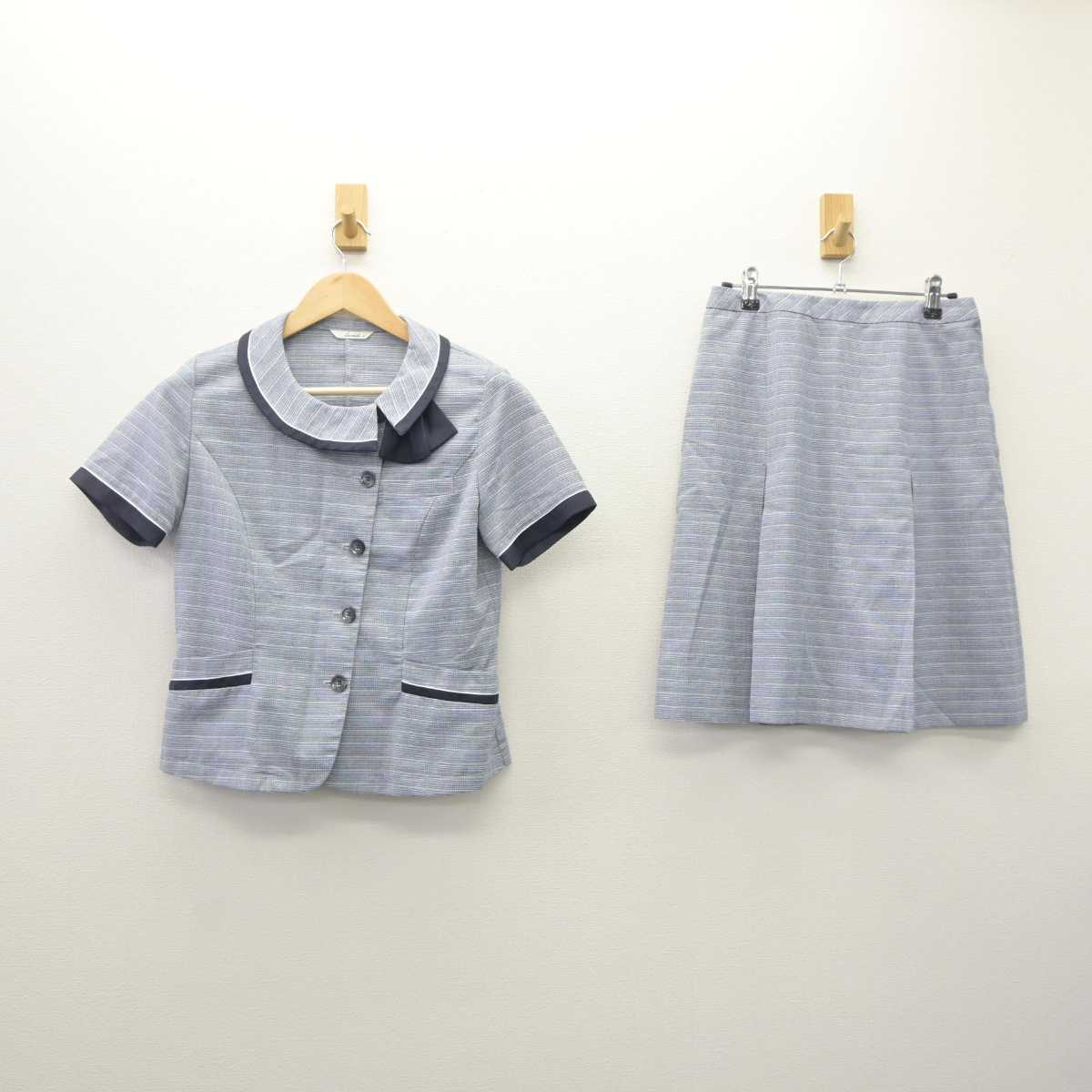 【中古】 事務服 女子制服 3点（シャツ・スカート）sf035509