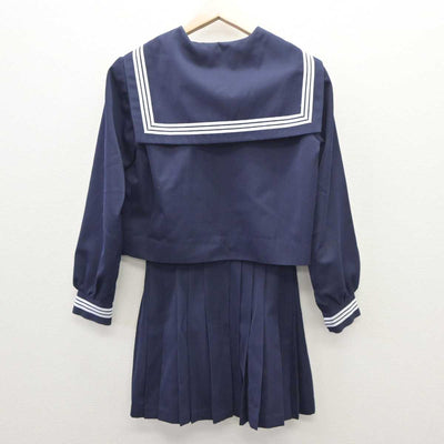 【中古】静岡県 菊川市立西中学校 女子制服 3点（セーラー服・スカート）sf035515