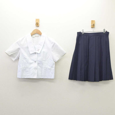 【中古】静岡県 掛川市立西高等学校 女子制服 2点（シャツ・スカート）sf035521