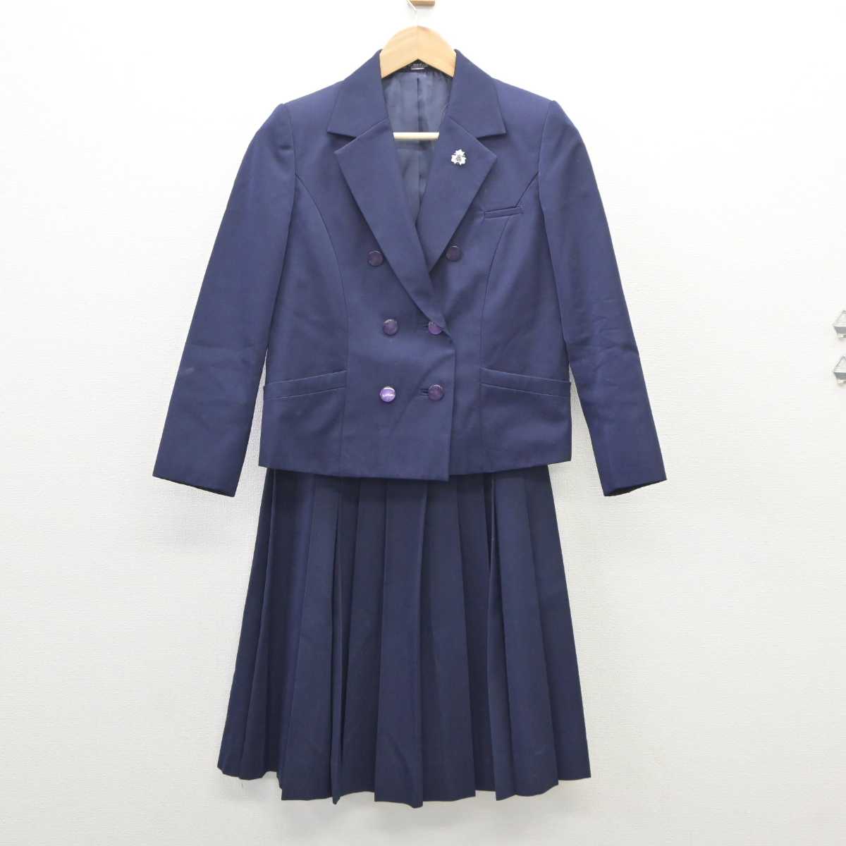 【中古】静岡県 掛川市立西高等学校 女子制服 3点（ブレザー・ニットベスト・スカート）sf035522