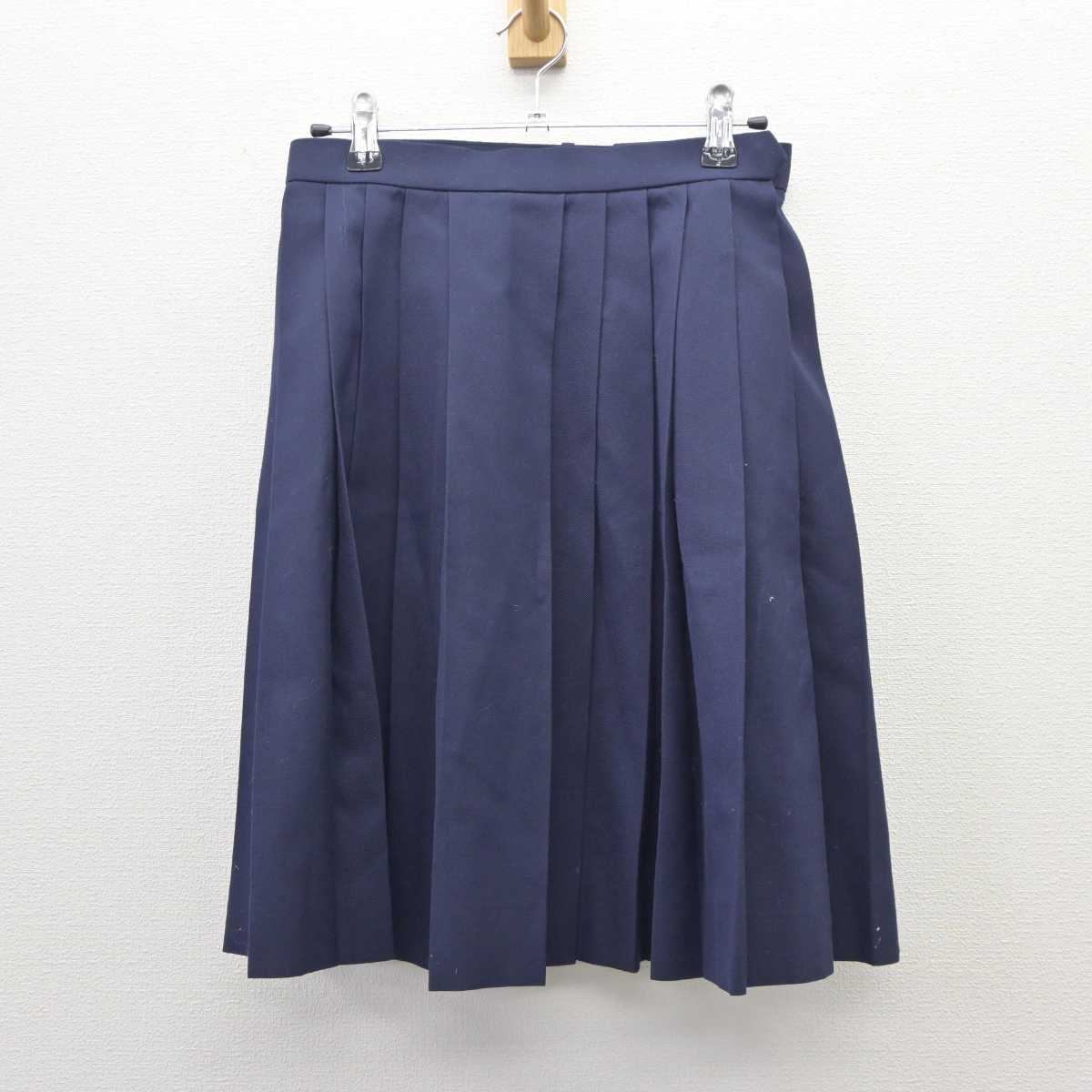 【中古】千葉県 船橋高等学校 女子制服 2点（ベスト・スカート）sf035523