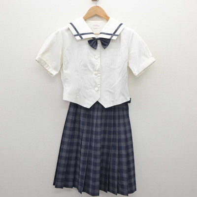 【中古】岡山県 岡山県立南高等学校 女子制服 3点（セーラー服・スカート）sf035526