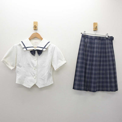 【中古】岡山県 岡山県立南高等学校 女子制服 3点（セーラー服・スカート）sf035526