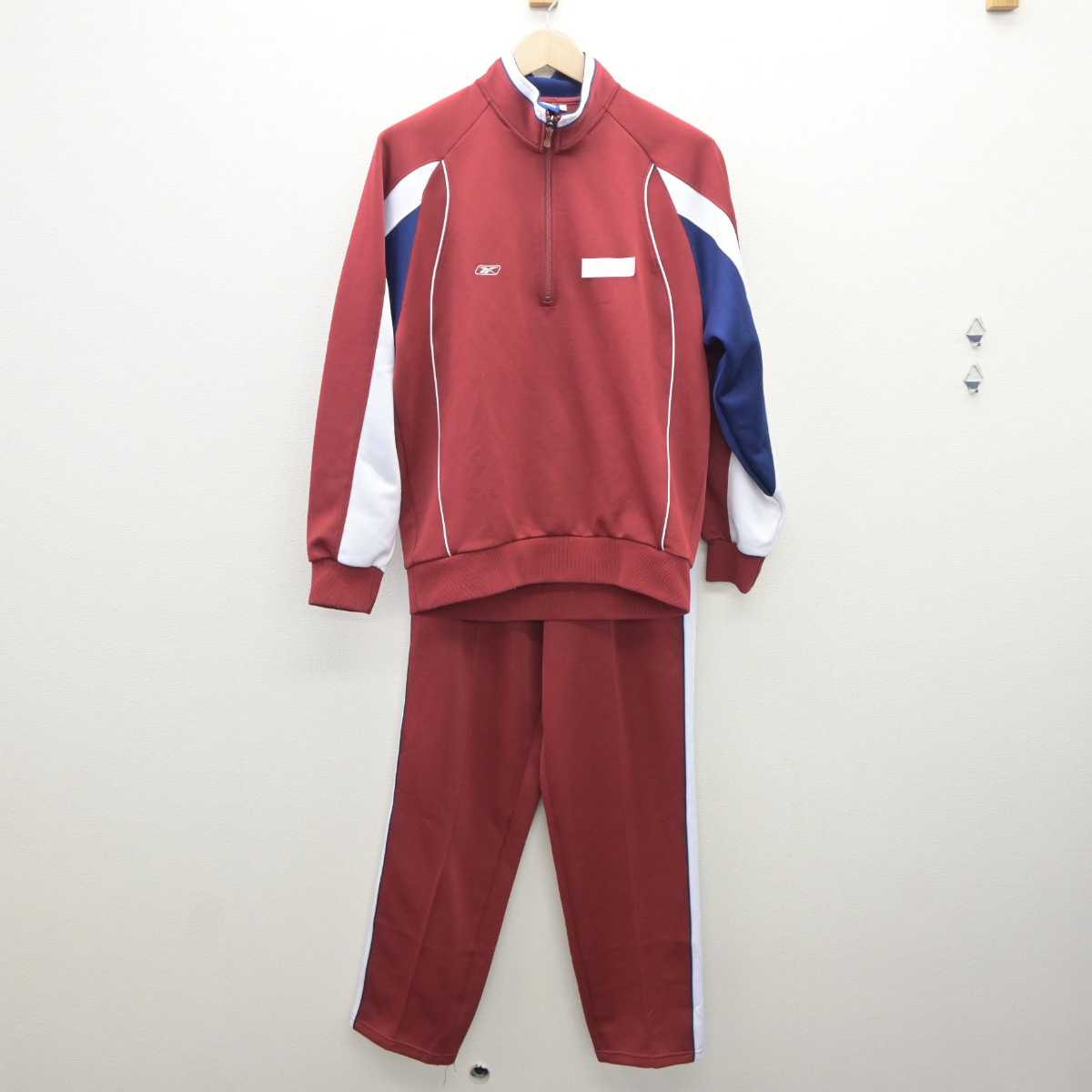 【中古】埼玉県 浦和実業中学高等学校 男子制服 2点（ジャージ 上・ジャージ 下）sf035534