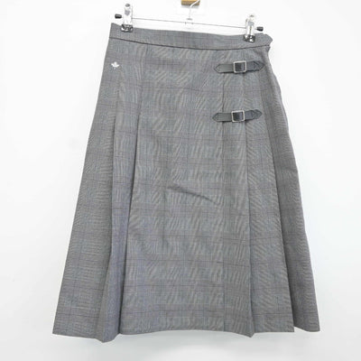 【中古】愛知県 名古屋国際高等学校 女子制服 3点（ニットベスト・シャツ・スカート）sf036011