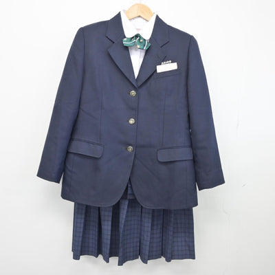 【中古】宮崎県 志和池中学校 女子制服 4点（ブレザー・シャツ・スカート）sf036016