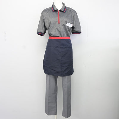 【中古】 ケンタッキーフライドチキン 女子制服 4点（シャツ・ズボン・エプロン / サロン）sf036022