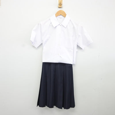 【中古】群馬県 高崎市立高南中学校 女子制服 3点（シャツ・スカート）sf036030