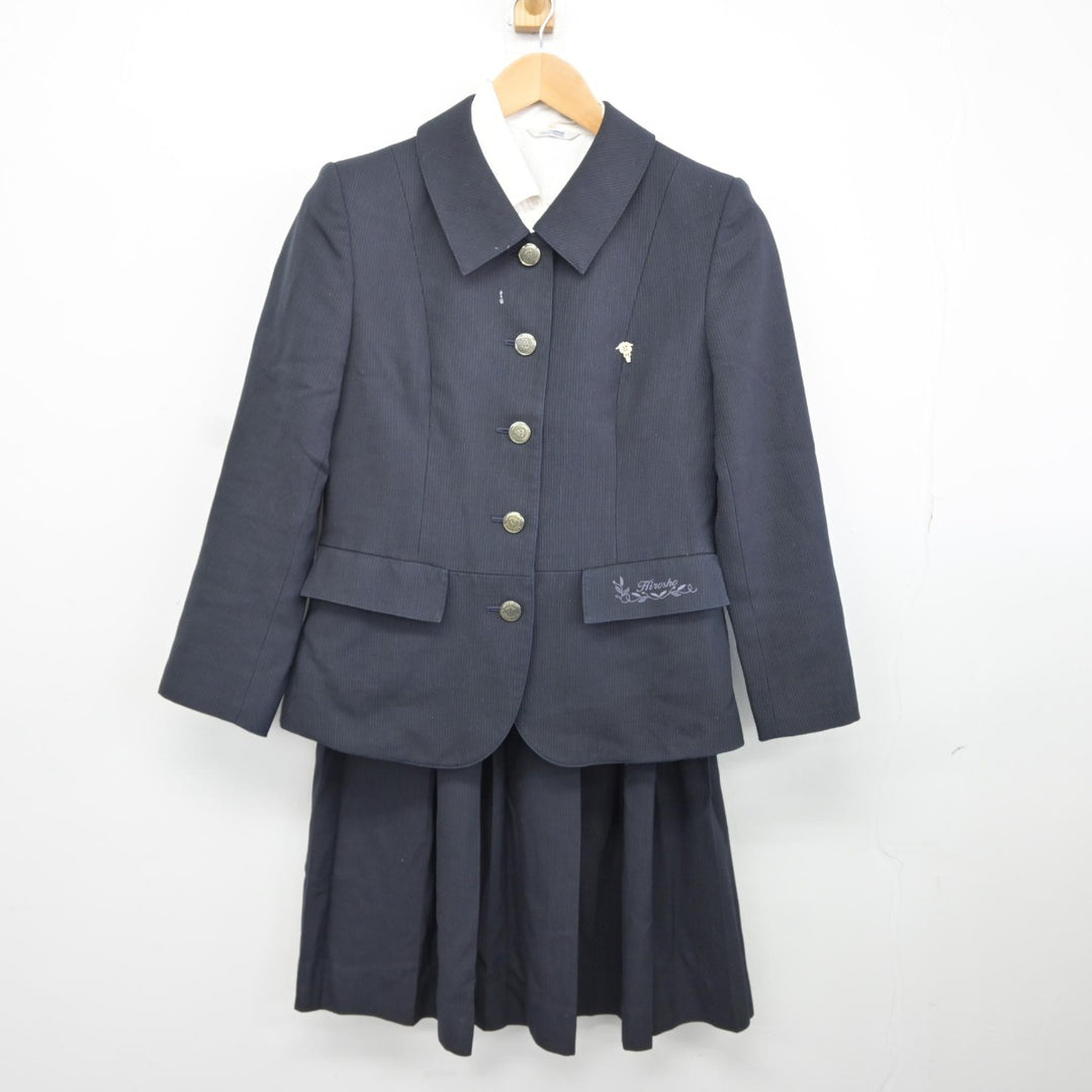 【中古】広島県 広島商業高等学校 女子制服 3点（ブレザー・シャツ・スカート）sf036043 | 中古制服通販パレイド