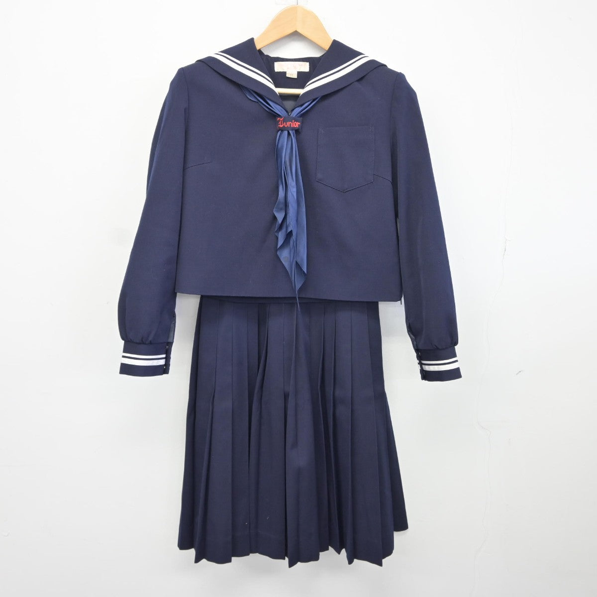 【中古】高知県 土佐女子中学高等学校 女子制服 4点（セーラー服・スカート）sf036061