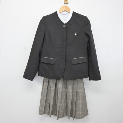 【中古】福岡県 久留米学園高等学校 女子制服 4点（ブレザー・シャツ・ニット・スカート）sf036070